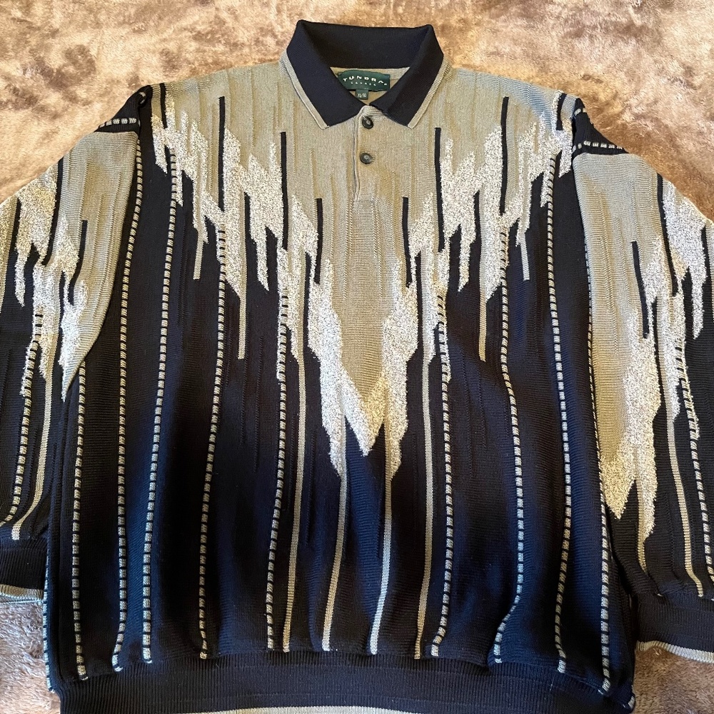 Tundra, XL/TG, Black, Green & Tan